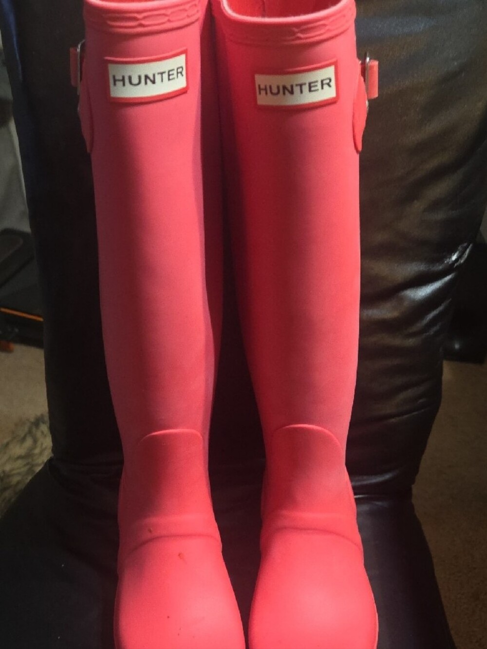 Hunter Bright Pink Tall Waterproof Rain Boot - Picture 4 of 7